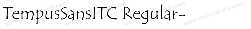 TempusSansITC Regular字体转换